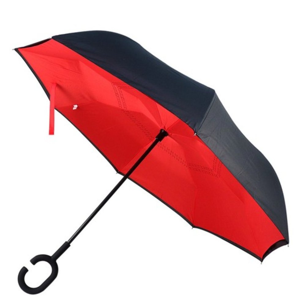 Solid Color Double Layer Inverted Umbrella - Picture 8 of 12